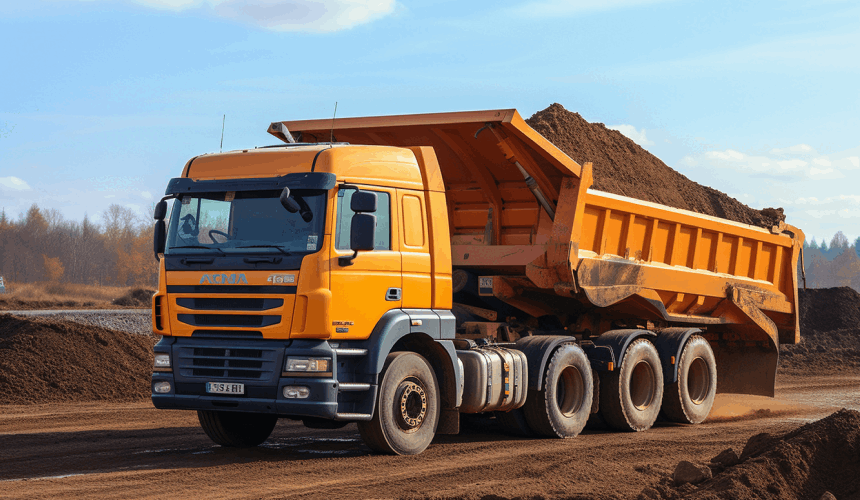 Management plan for dump trucks